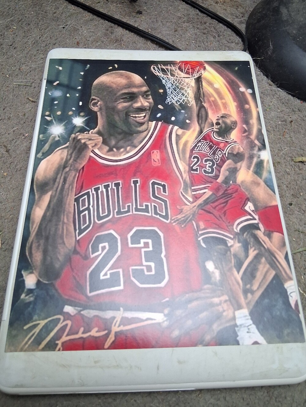 NEW!💯 THE G.O.A.T🐐 BULLS 8.5x11 ULTRA GLOSSY SELF CREATED ART 3 POSTER SET!🔥